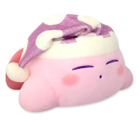 Kirby Plush: Sleeping Kirby of the Stars (big)